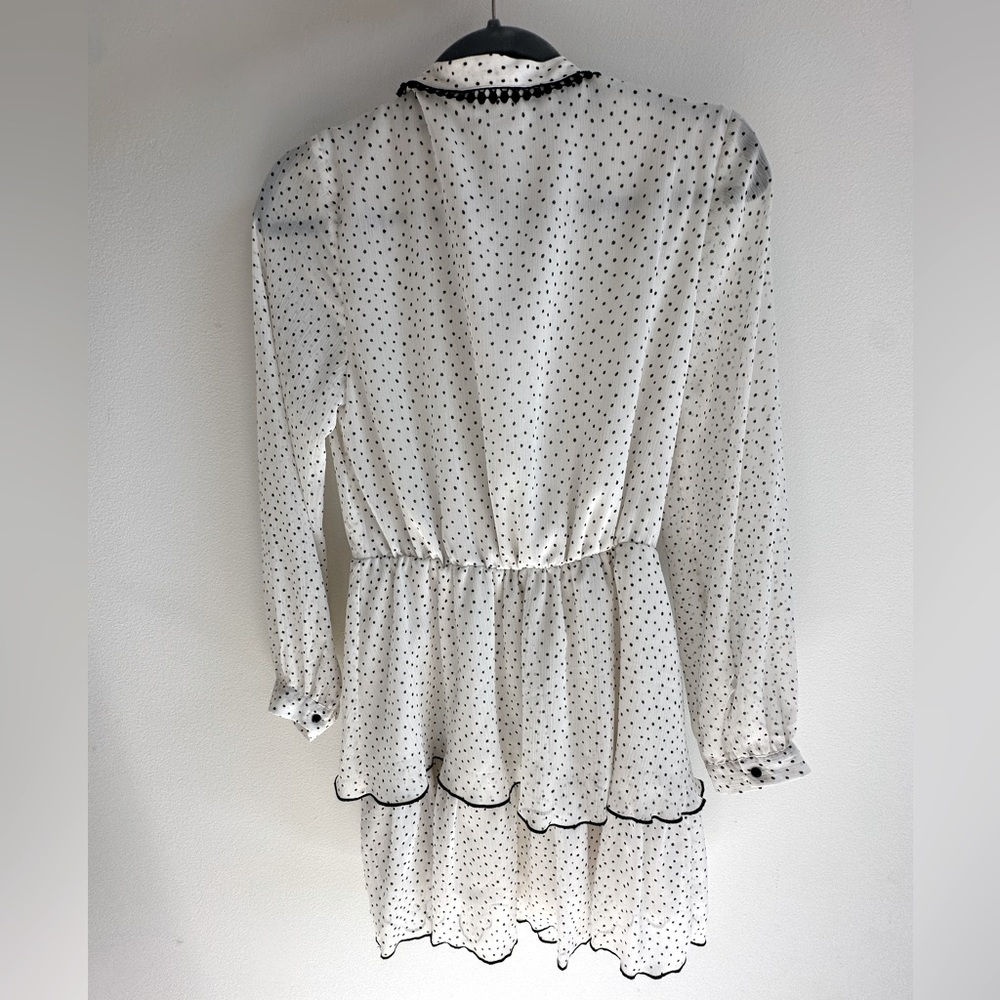 ZARA Dotted Mini Dress - Picture 8 of 10